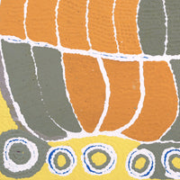 Aboriginal Artwork by Nancy Napanangka Gibson, Mina Mina Jukurrpa, 46x46cm