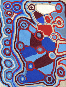 Aboriginal Artwork by Nancy Napanangka Gibson, Mina Mina Jukurrpa, 61x46cm - ART ARK®