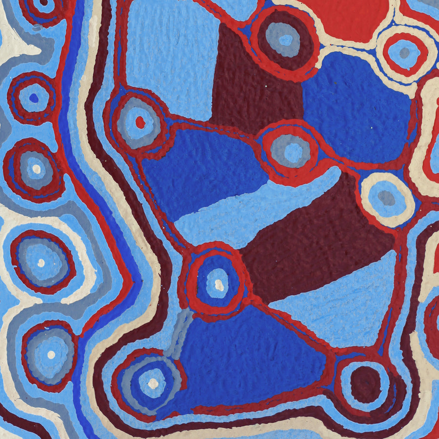 Aboriginal Artwork by Nancy Napanangka Gibson, Mina Mina Jukurrpa, 61x46cm