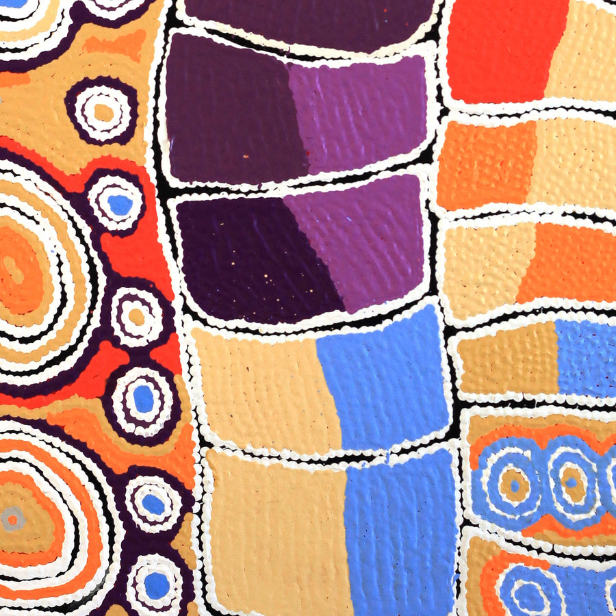 Aboriginal Artwork by Nancy Napanangka Gibson, Mina Mina Jukurrpa, 91x61cm