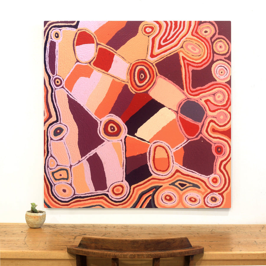 Nancy Napanangka Gibson | Aboriginal Art | 91x91cm | 45215ny | Art Ark