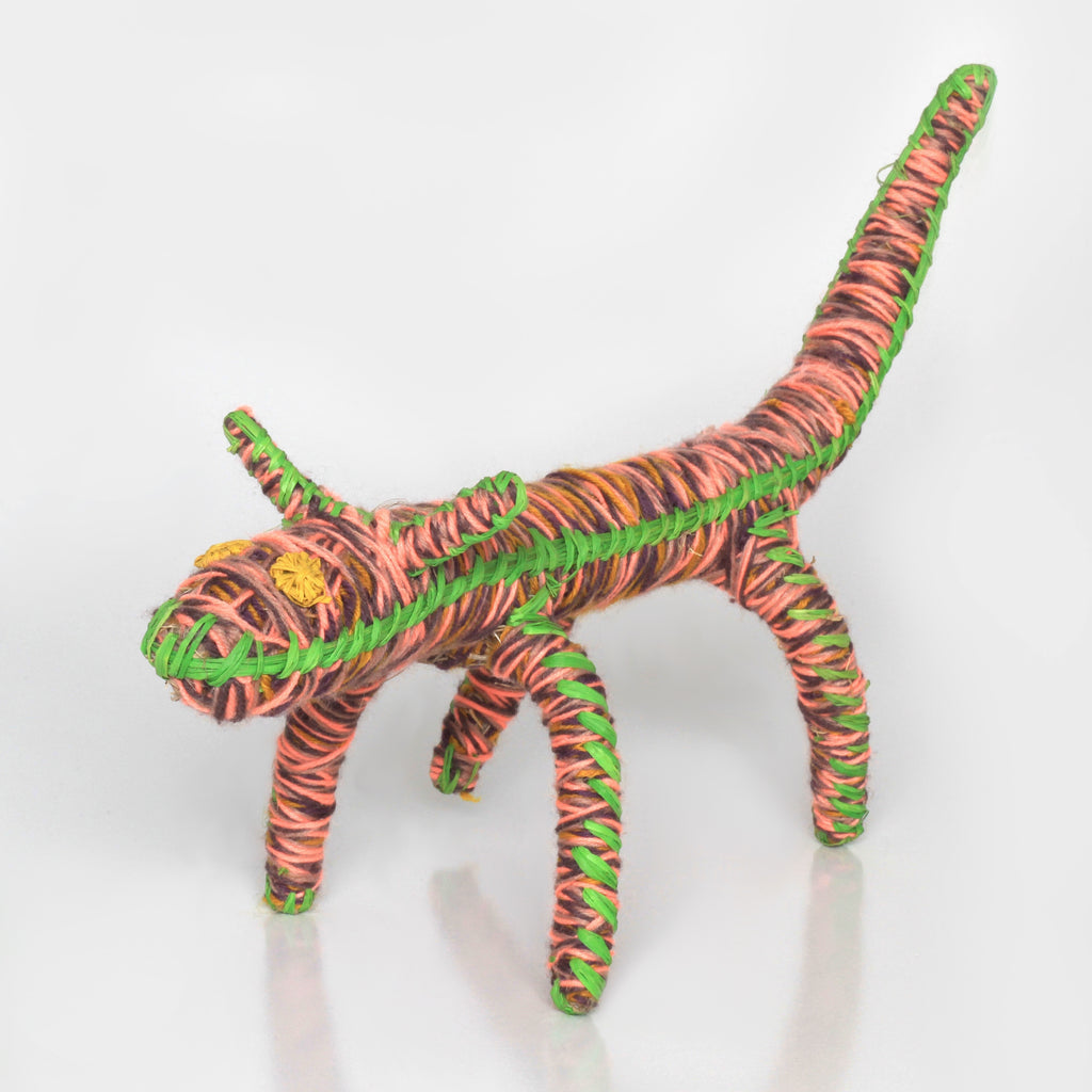 Aboriginal Artwork by Nancy Jackson Nanana - Tjanpi Papa (dog) Sculpture