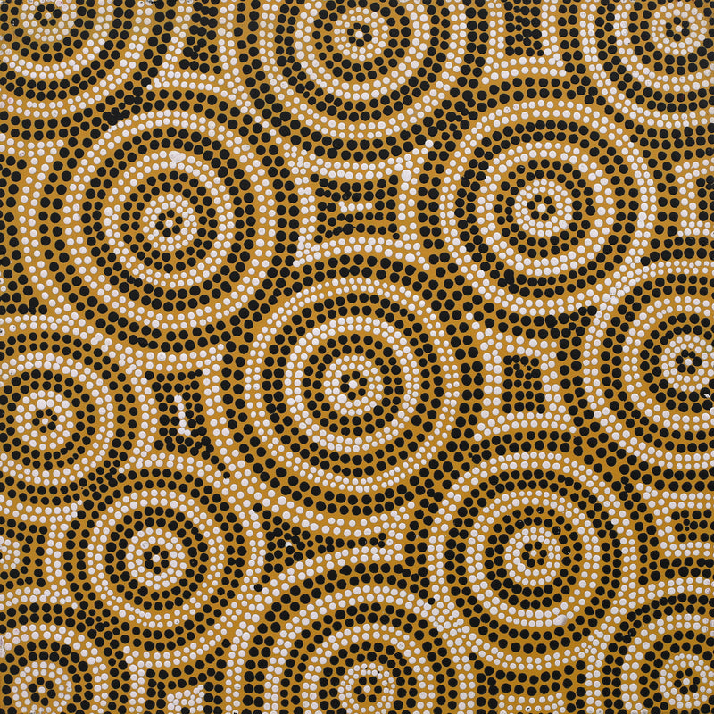 Aboriginal Artwork by Nardia Napurrurla Stafford, Ngurlu Jukurrpa (Native Seed Dreaming), 30x30cm