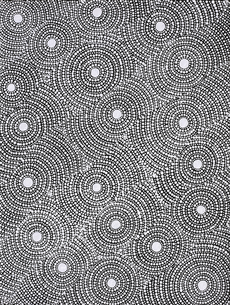 Aboriginal Artwork by Nardia Napurrurla Stafford, Ngurlu Jukurrpa (Native Seed Dreaming), 61x46cm