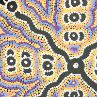 Aboriginal Artwork by Narelle Nangala Brown, Yankirri Jukurrpa (Emu Dreaming) - Ngarlikurlangu, 30x30cm