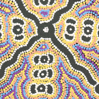 Aboriginal Artwork by Narelle Nangala Brown, Yankirri Jukurrpa (Emu Dreaming) - Ngarlikurlangu, 30x30cm