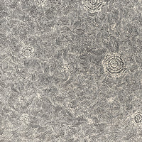 Aboriginal Artwork by Nathania Nangala Granites, Warlukurlangu Jukurrpa (Fire country Dreaming), 61x61cm