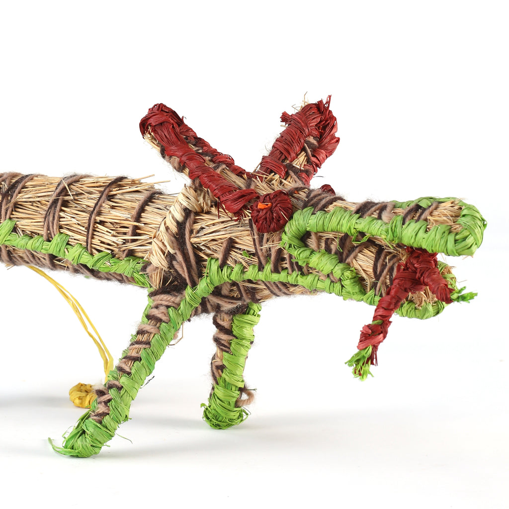 Aboriginal Artwork by Natasha Carroll - Papa (Dog) Tjanpi Sculpture