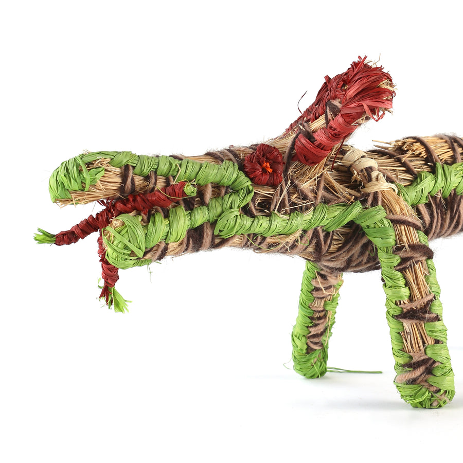 Aboriginal Artwork by Natasha Carroll - Papa (Dog) Tjanpi Sculpture