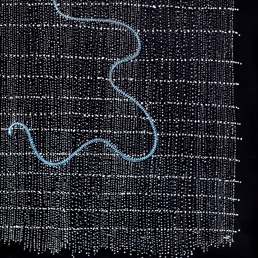Aboriginal Artwork by Natasha Nakamarra Oldfield, Warna Jukurrpa (Snake Dreaming), 122x76cm