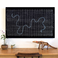 Aboriginal Artwork by Natasha Nakamarra Oldfield, Warna Jukurrpa (Snake Dreaming), 122x76cm