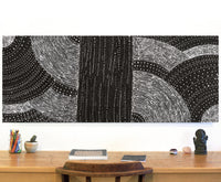 Aboriginal Artwork by Natasha Nakamarra Oldfield, Warna Jukurrpa (Snake Dreaming), 152x61cm