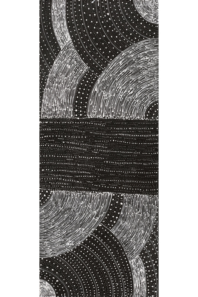 Aboriginal Artwork by Natasha Nakamarra Oldfield, Warna Jukurrpa (Snake Dreaming), 152x61cm