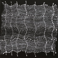 Aboriginal Artwork by Natasha Nakamarra Oldfield, Warna Jukurrpa (Snake Dreaming), 30x30cm