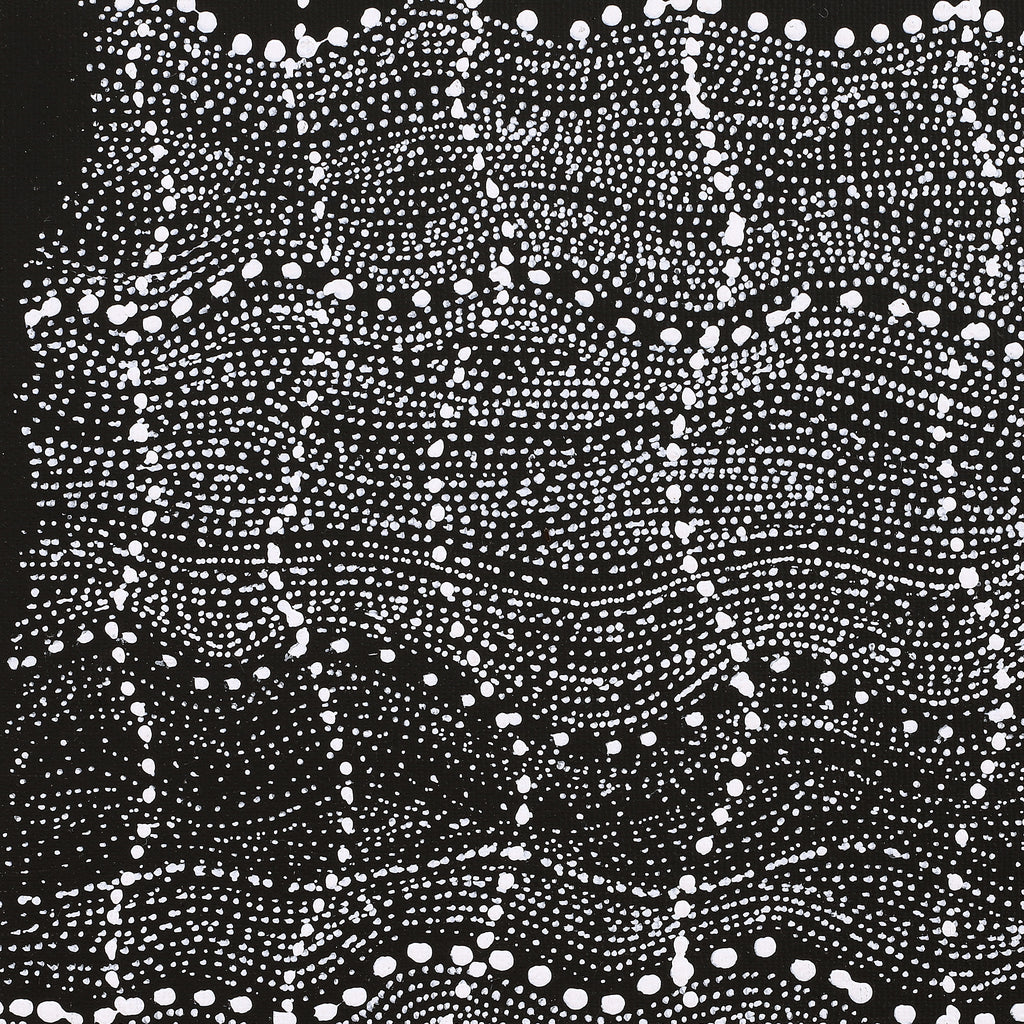 Aboriginal Artwork by Natasha Nakamarra Oldfield, Warna Jukurrpa (Snake Dreaming), 30x30cm