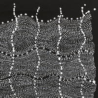 Aboriginal Artwork by Natasha Nakamarra Oldfield, Warna Jukurrpa (Snake Dreaming), 30x30cm