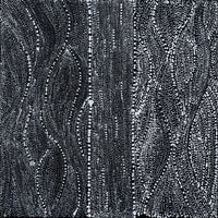 Aboriginal Artwork by Natasha Nakamarra Oldfield, Warna Jukurrpa (Snake Dreaming), 30x30cm