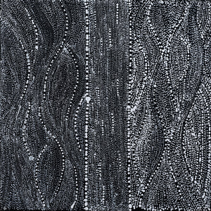 Aboriginal Artwork by Natasha Nakamarra Oldfield, Warna Jukurrpa (Snake Dreaming), 30x30cm - ART ARK®