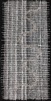 Aboriginal Artwork by Natasha Nakamarra Oldfield, Warna Jukurrpa (Snake Dreaming), 91x46cm
