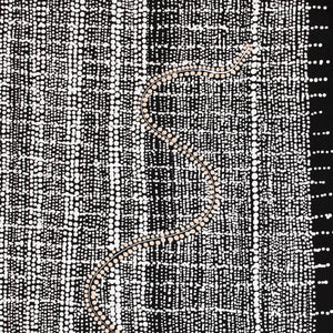 Aboriginal Artwork by Natasha Nakamarra Oldfield, Warna Jukurrpa (Snake Dreaming), 91x46cm - ART ARK®