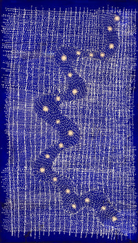 Aboriginal Artwork by Natasha Nakamarra Oldfield, Warna Jukurrpa (Snake Dreaming), 107x61cm