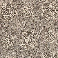 Aboriginal Artwork by Nathania Nangala Granites, Warlukurlangu Jukurrpa (Fire country Dreaming), 122x30cm