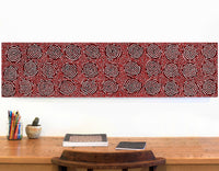 Aboriginal Artwork by Nathania Nangala Granites, Warlukurlangu Jukurrpa (Fire country Dreaming), 122x30cm