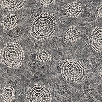 Aboriginal Artwork by Nathania Nangala Granites, Warlukurlangu Jukurrpa (Fire country Dreaming), 91x46cm