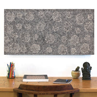 Aboriginal Artwork by Nathania Nangala Granites, Warlukurlangu Jukurrpa (Fire country Dreaming), 91x46cm