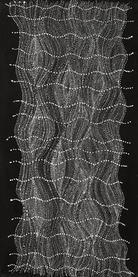 Aboriginal Artwork by Natasha Nakamarra Oldfield, Warna Jukurrpa (Snake Dreaming), 122x61cm