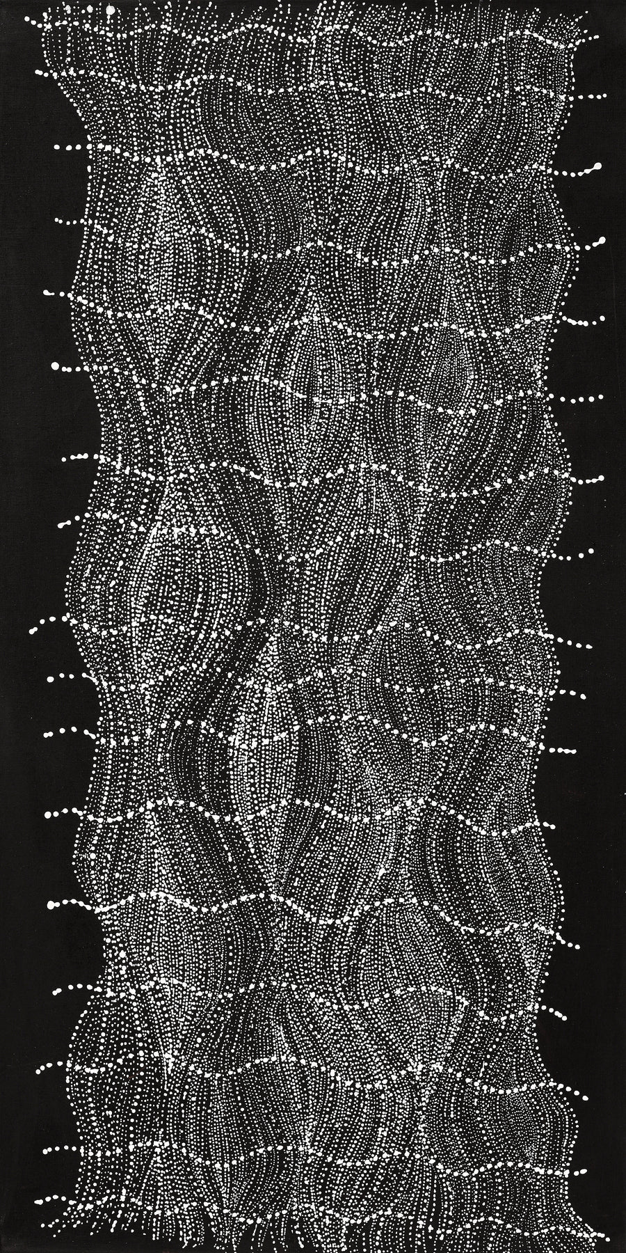 Aboriginal Artwork by Natasha Nakamarra Oldfield, Warna Jukurrpa (Snake Dreaming), 122x61cm