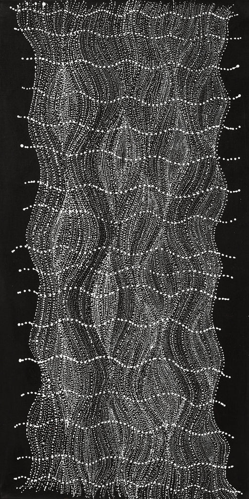 Aboriginal Artwork by Natasha Nakamarra Oldfield, Warna Jukurrpa (Snake Dreaming), 122x61cm - ART ARK®