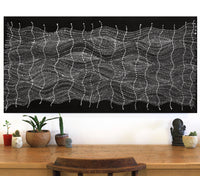 Aboriginal Artwork by Natasha Nakamarra Oldfield, Warna Jukurrpa (Snake Dreaming), 122x61cm