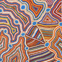 Aboriginal Artwork by Nellie Roberts Tjawina, Irrunytju minyma, 91x91cm