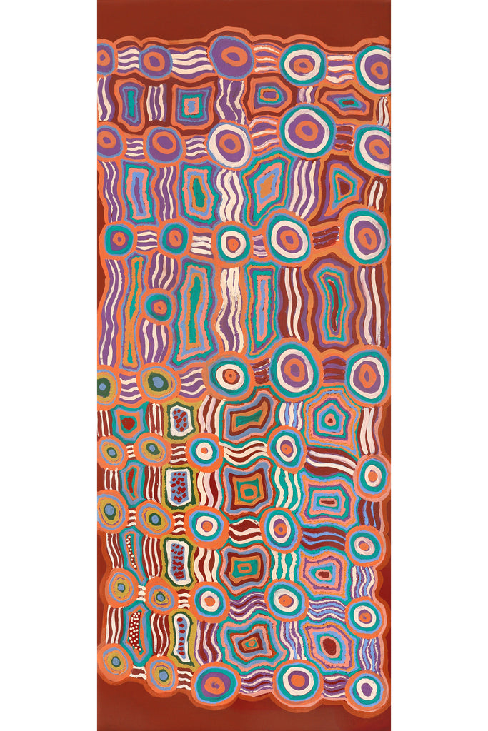 Aboriginal Artwork by Nellie Roberts Tjawina, Irlupa, 152x61cm - ART ARK®
