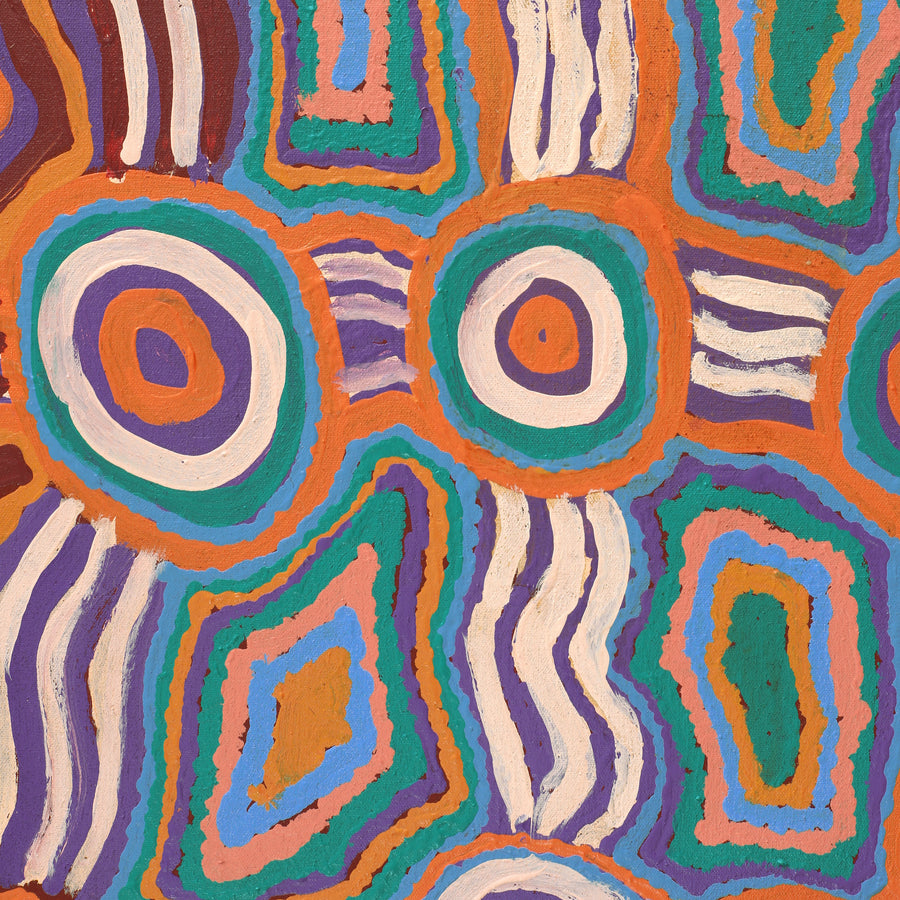 Aboriginal Artwork by Nellie Roberts Tjawina, Irlupa, 152x61cm