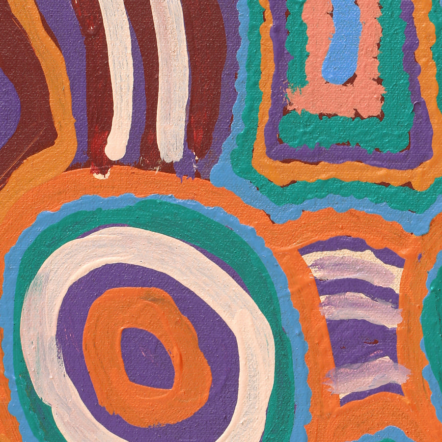Aboriginal Artwork by Nellie Roberts Tjawina, Irlupa, 152x61cm