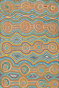 Aboriginal Artwork by Nellie Roberts Tjawina, Minyma Kutjara, 91x61cm