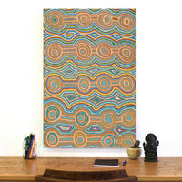 Aboriginal Artwork by Nellie Roberts Tjawina, Minyma Kutjara, 91x61cm