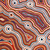 Aboriginal Artwork by Nellie Roberts Tjawina, Irrunytju minyma, 91x91cm