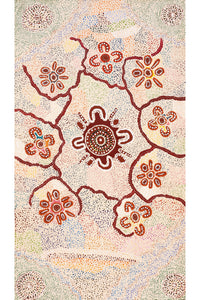 Aboriginal Artwork by Nicole Napaljarri Stevens, Karnta Jukurrpa (Womens Dreaming), 107x61cm