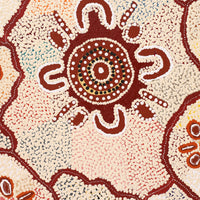 Aboriginal Artwork by Nicole Napaljarri Stevens, Karnta Jukurrpa (Womens Dreaming), 107x61cm