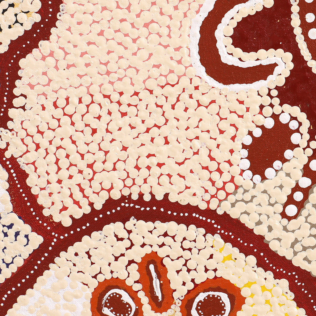 Aboriginal Artwork by Nicole Napaljarri Stevens, Karnta Jukurrpa (Womens Dreaming), 107x61cm