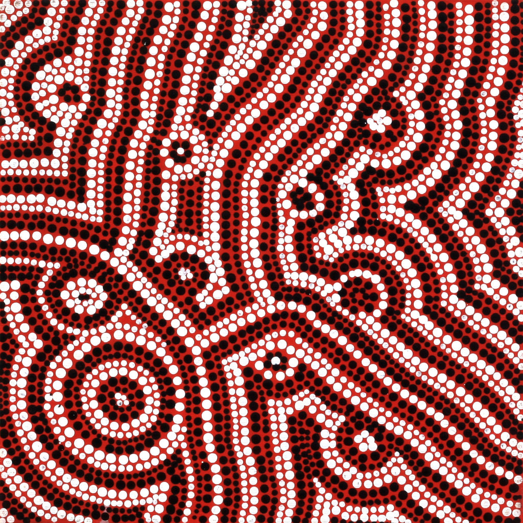 Aboriginal Artwork by Nikita Nungarrayi Morris, Yarungkanyi Jukurrpa, 30x30cm
