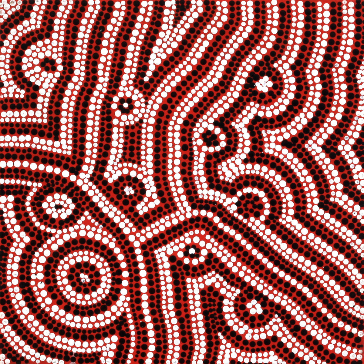 Aboriginal Artwork by Nikita Nungarrayi Morris, Yarungkanyi Jukurrpa, 30x30cm