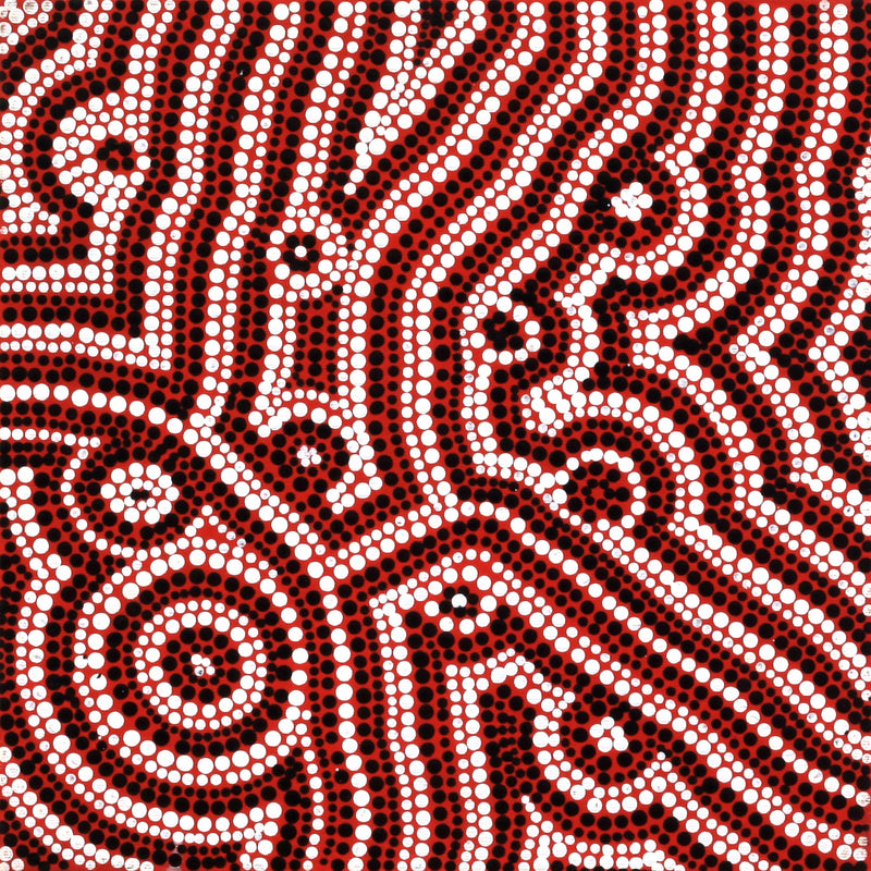 Aboriginal Artwork by Nikita Nungarrayi Morris, Yarungkanyi Jukurrpa, 30x30cm