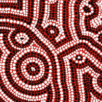 Aboriginal Artwork by Nikita Nungarrayi Morris, Yarungkanyi Jukurrpa, 30x30cm