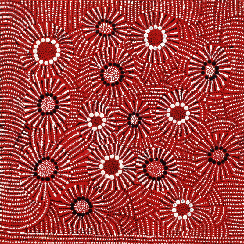 Aboriginal Artwork by Nikita Nungarrayi Morris, Yarungkanyi Jukurrpa, 30x30cm