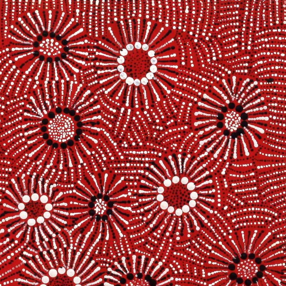 Aboriginal Artwork by Nikita Nungarrayi Morris, Yarungkanyi Jukurrpa, 30x30cm