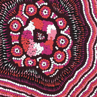 Aboriginal Artwork by Nikkita Nangala Sampson, Ngapa Jukurrpa - Puyurru, 30x30cm